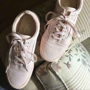 Vans 8M soft pink fabric